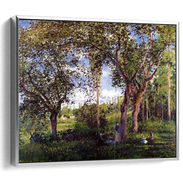 Landscape with Strollers Relaxing under the Trees (1872) by Camille Pissarro