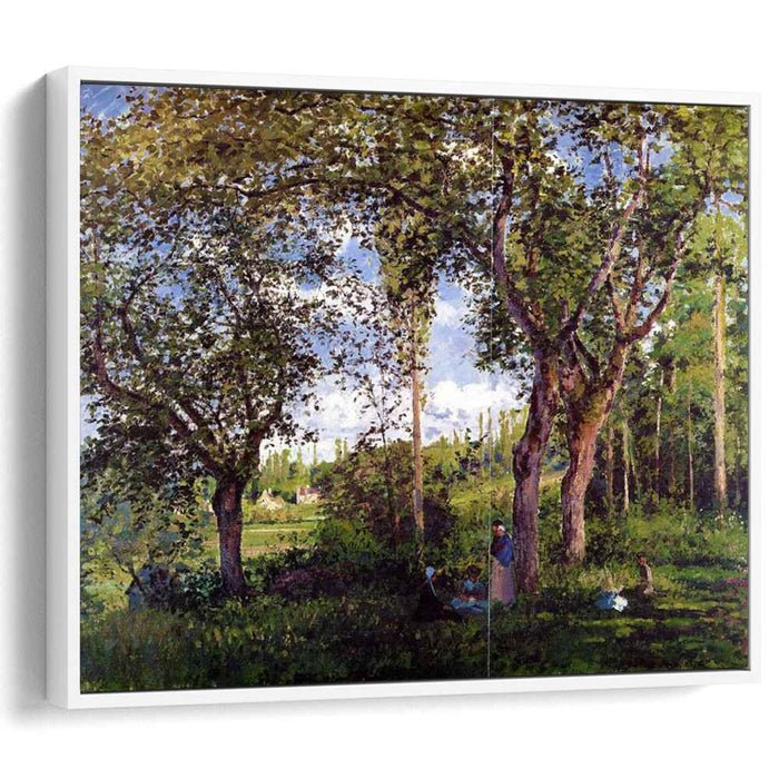 Landscape with Strollers Relaxing under the Trees (1872) by Camille Pissarro
