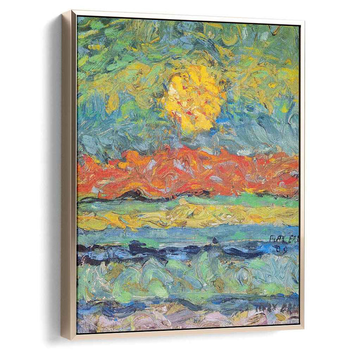 Landscape with Sun (1909) by Max Ernst