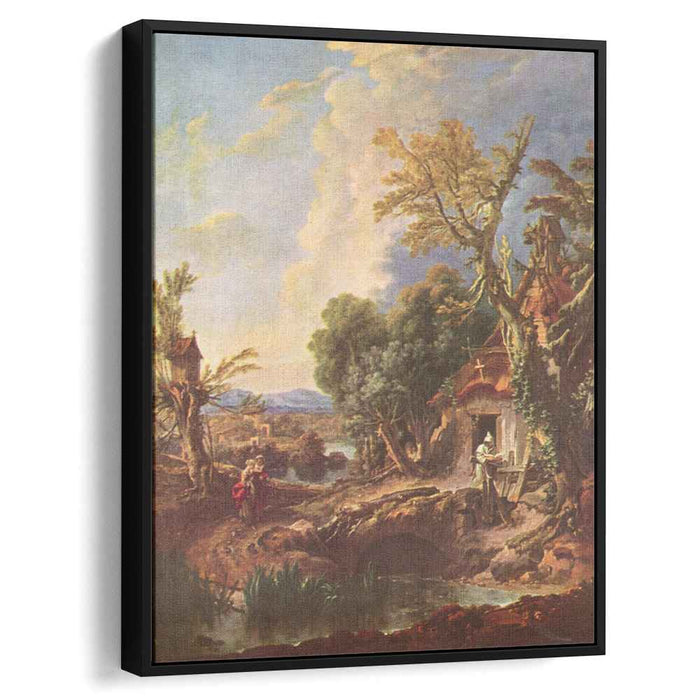 Landscape with the brother Lucas (1750) by Francois Boucher