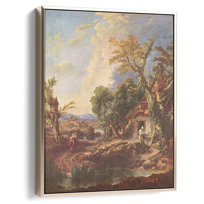 Landscape with the brother Lucas (1750) by Francois Boucher