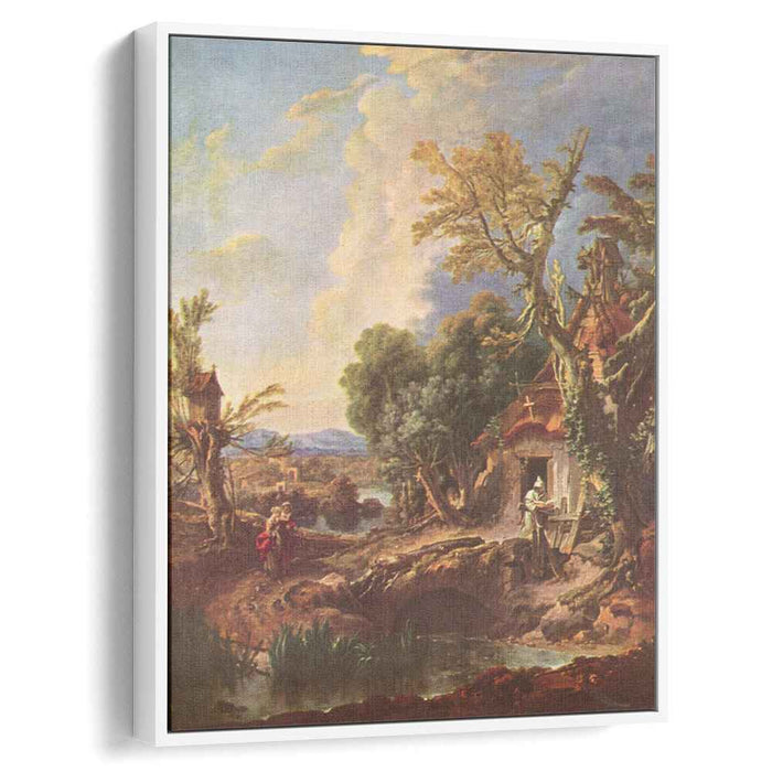 Landscape with the brother Lucas (1750) by Francois Boucher