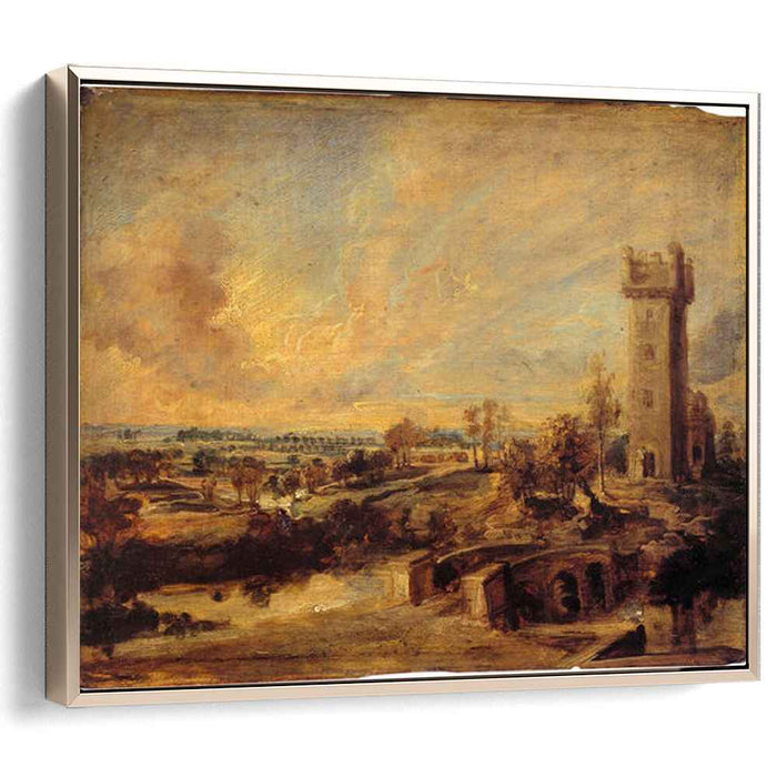 Landscape with Tower (1638) by Peter Paul Rubens