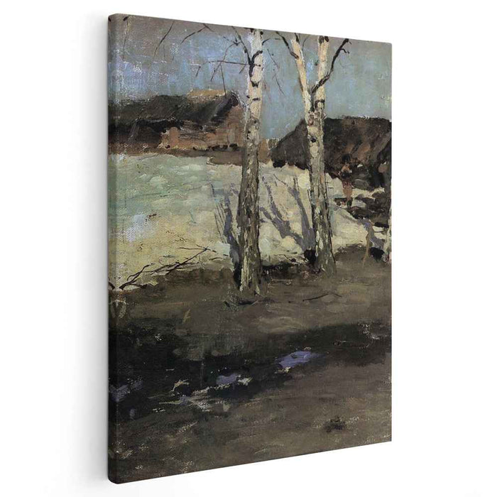 Last Snow (1870) by Konstantin Korovin