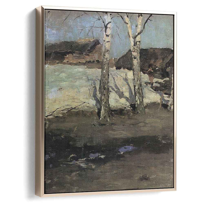 Last Snow (1870) by Konstantin Korovin