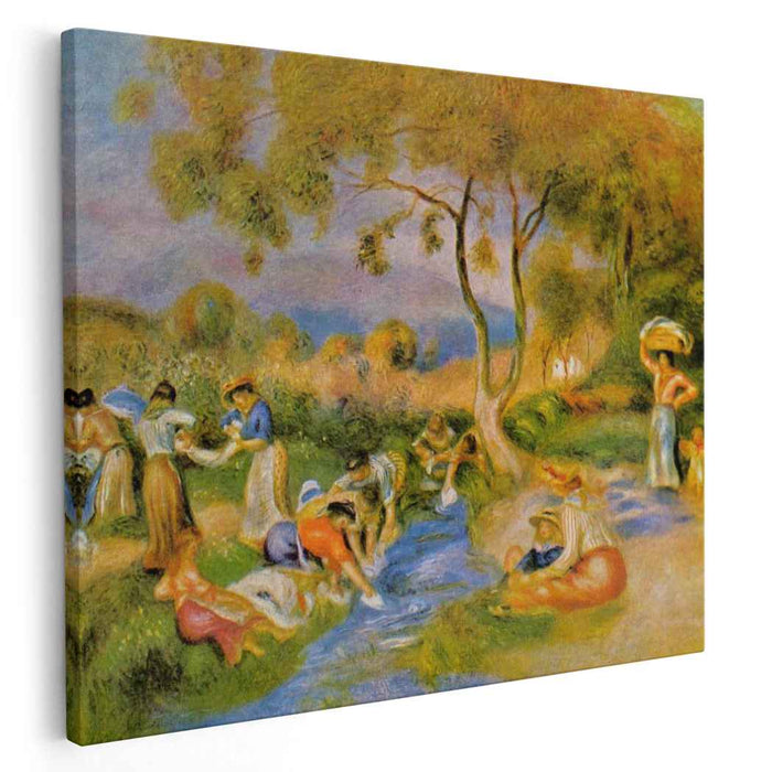 Laundresses at Cagnes (1912) by Pierre-Auguste Renoir
