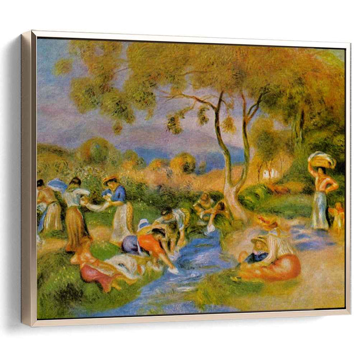 Laundresses at Cagnes (1912) by Pierre-Auguste Renoir