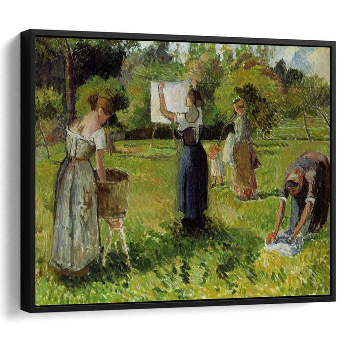 Laundresses at Eragny (1901) by Camille Pissarro