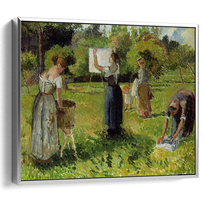 Laundresses at Eragny (1901) by Camille Pissarro