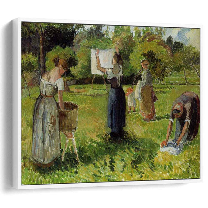 Laundresses at Eragny (1901) by Camille Pissarro