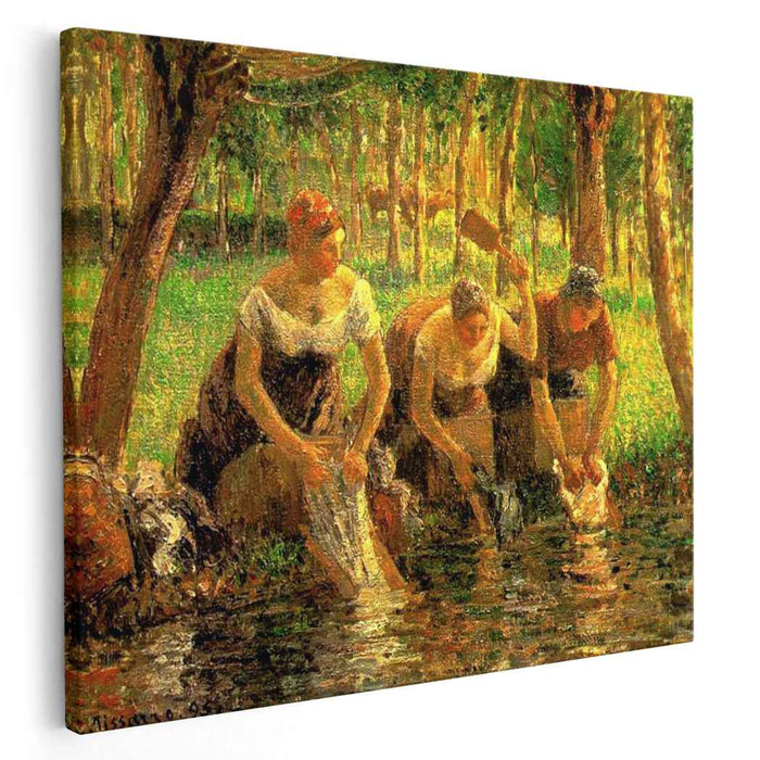 Laundring Women. Eragny sur Eptes (1895) by Camille Pissarro