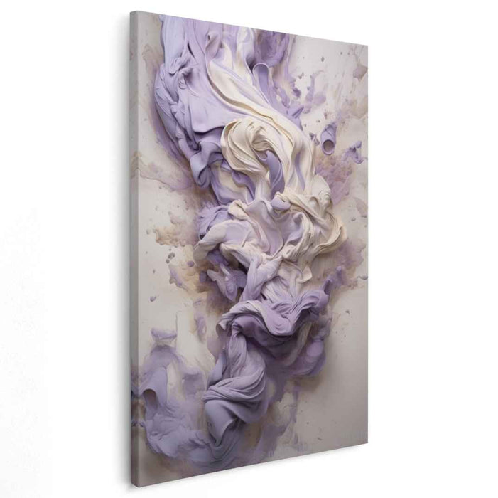 Ethereal Essence Dance: Abstract Fluid Art Canvas Print