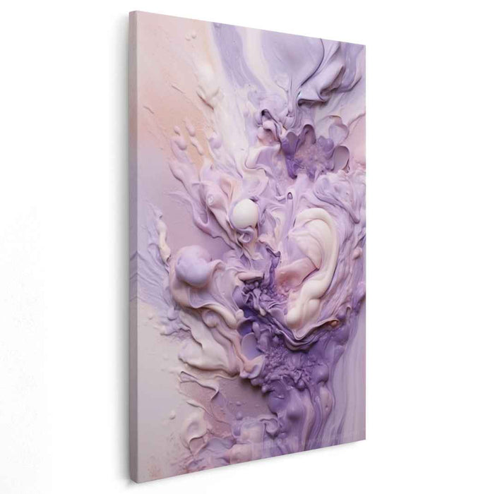 Whispers Of Sherbet Dreams: Abstract Pastel Canvas Art