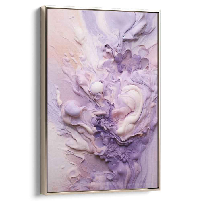 Whispers Of Sherbet Dreams: Abstract Pastel Canvas Art