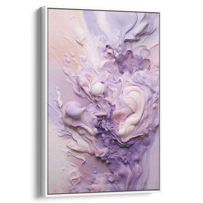 Whispers Of Sherbet Dreams: Abstract Pastel Canvas Art