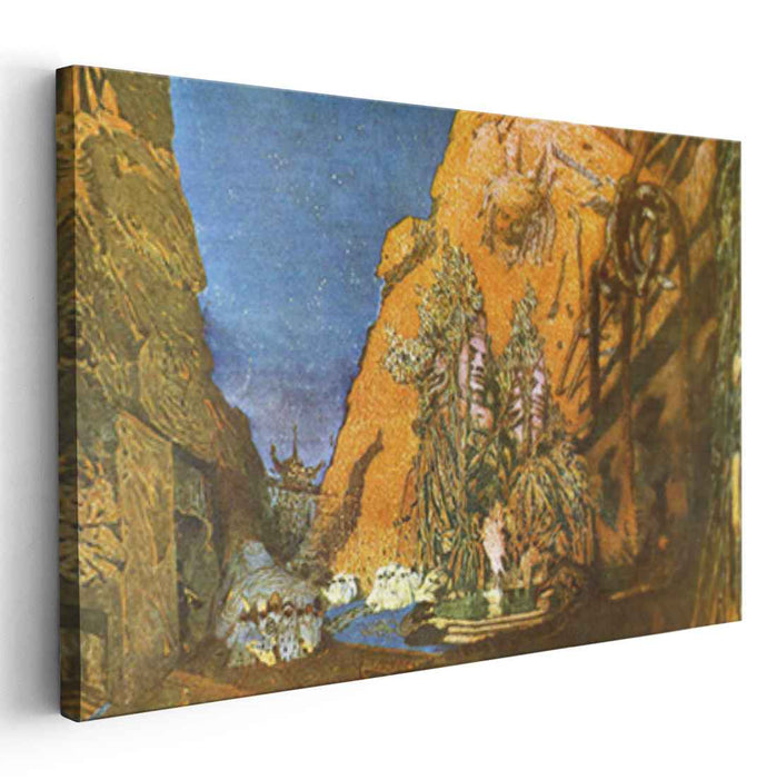 Le dieu bleu - set design (1912) by Leon Bakst