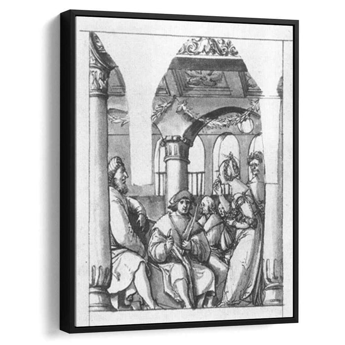 Leaena Before the Judges (1518) by Hans Holbein the Younger