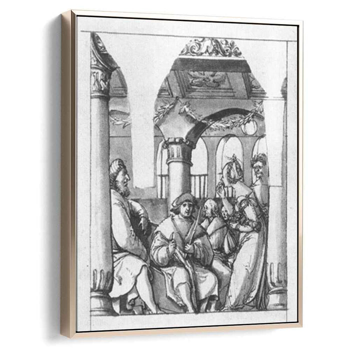 Leaena Before the Judges (1518) by Hans Holbein the Younger