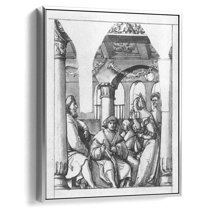 Leaena Before the Judges (1518) by Hans Holbein the Younger