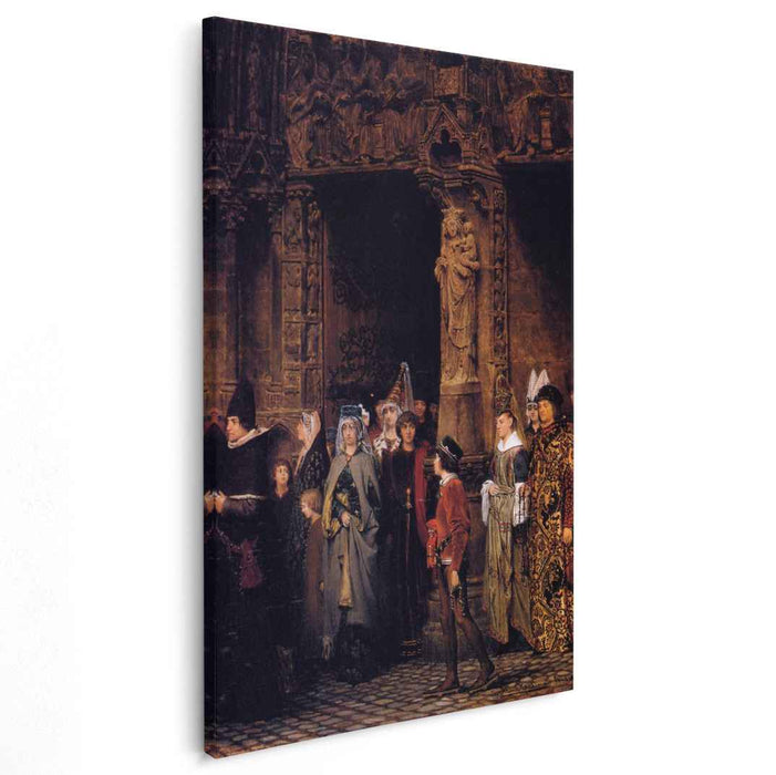 Leaving Church in the Fifteenth Century (1864) by Sir Lawrence Alma-Tadema