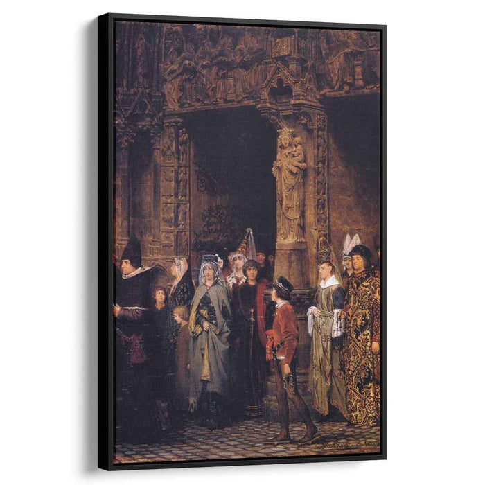 Leaving Church in the Fifteenth Century (1864) by Sir Lawrence Alma-Tadema