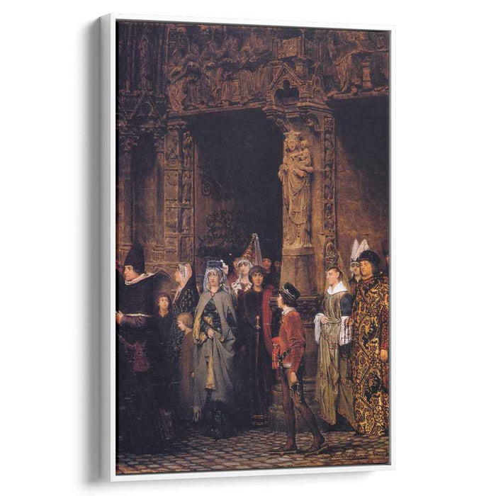 Leaving Church in the Fifteenth Century (1864) by Sir Lawrence Alma-Tadema