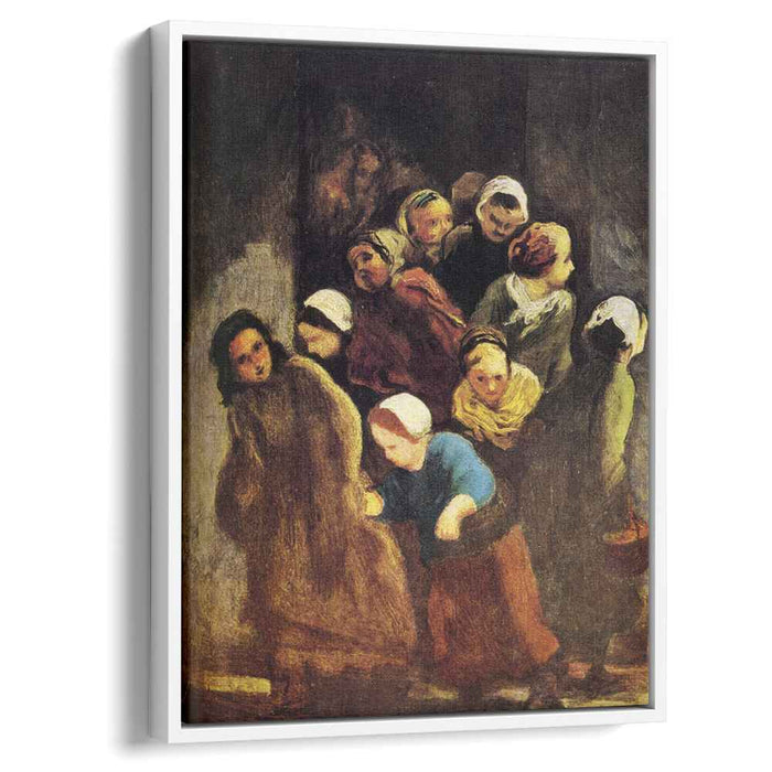 Leaving School (1848) by Honore Daumier