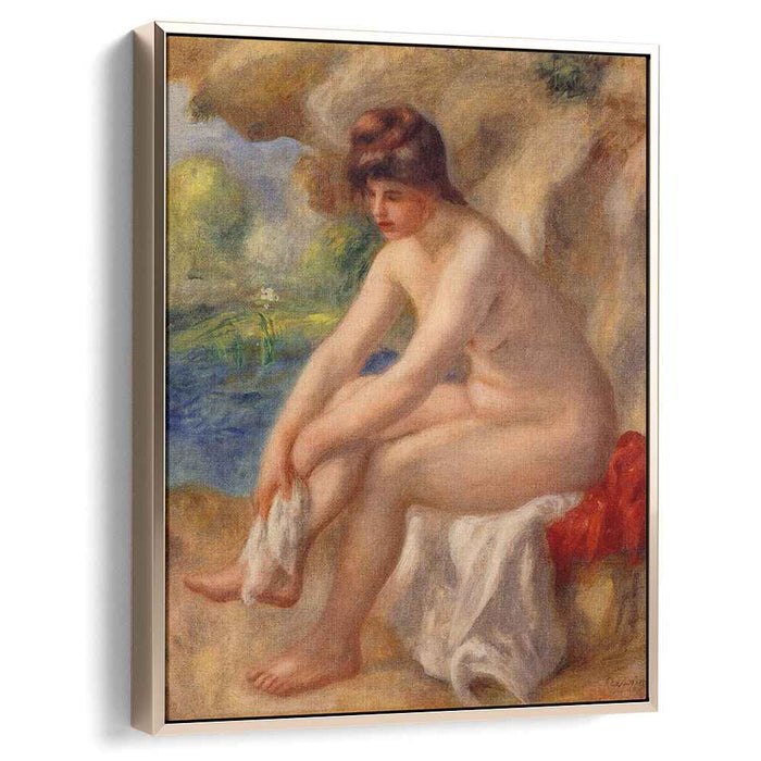 Leaving the Bath (1890) by Pierre-Auguste Renoir