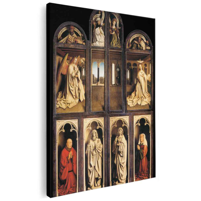 The Ghent Altarpiece (exterior) (1432) by Jan van Eyck