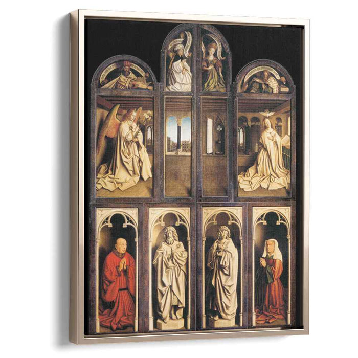 The Ghent Altarpiece (exterior) (1432) by Jan van Eyck