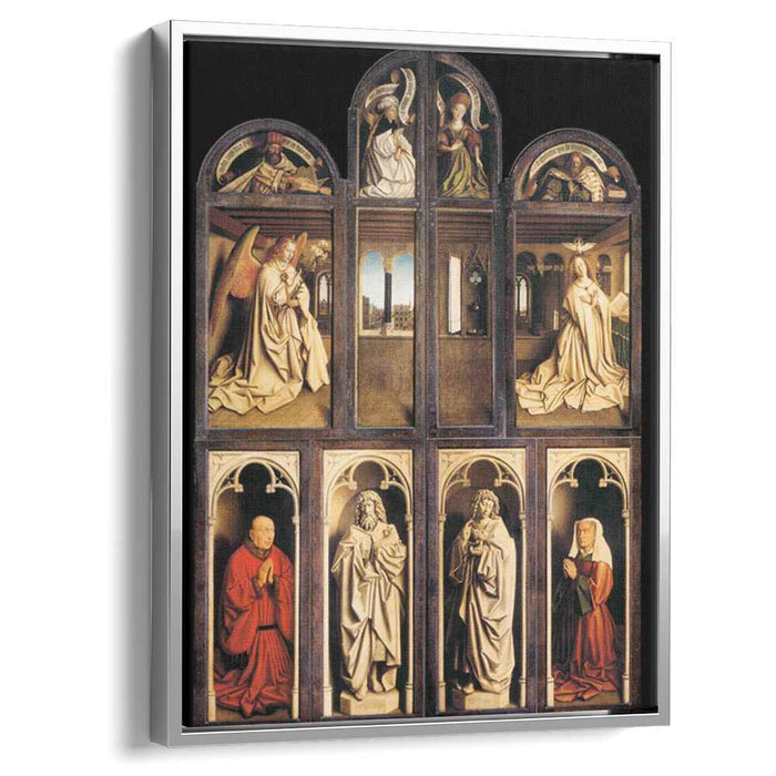 The Ghent Altarpiece (exterior) (1432) by Jan van Eyck