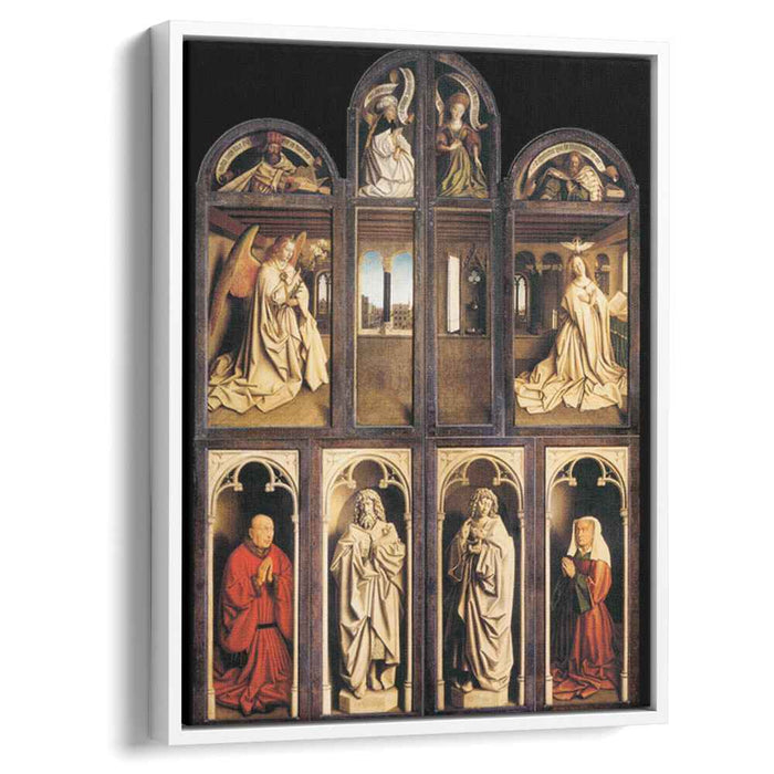 The Ghent Altarpiece (exterior) (1432) by Jan van Eyck