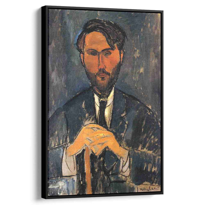 Leopold Zborowski with a walking stick (1917) by Amedeo Modigliani