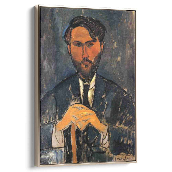 Leopold Zborowski with a walking stick (1917) by Amedeo Modigliani
