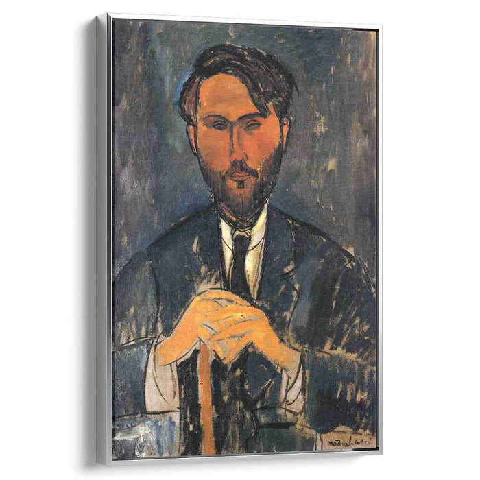 Leopold Zborowski with a walking stick (1917) by Amedeo Modigliani