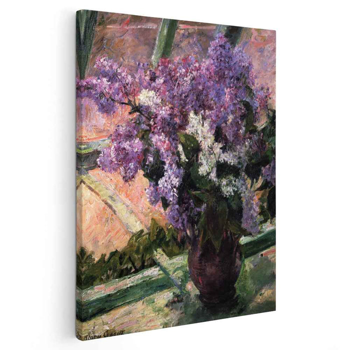 Lilacs in a Window (1880) by Mary Cassatt