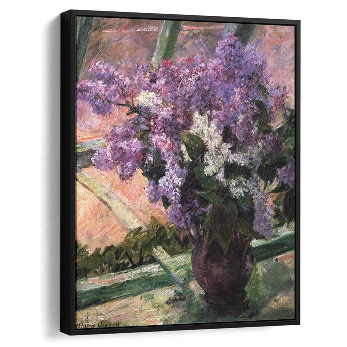 Lilacs in a Window (1880) by Mary Cassatt