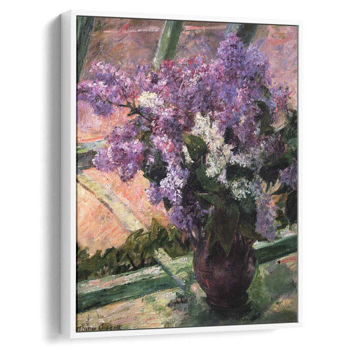 Lilacs in a Window (1880) by Mary Cassatt