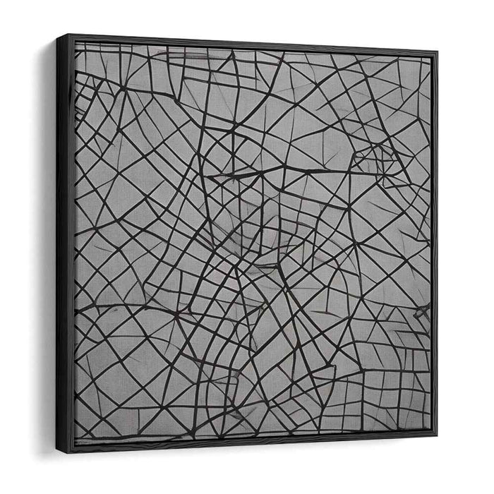 Infinite Angles: Abstract Geometric Canvas Art