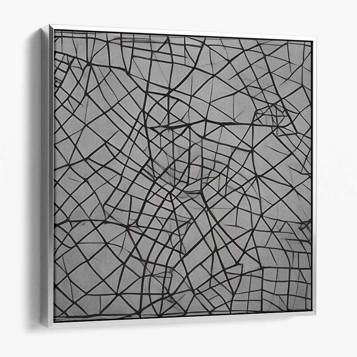 Infinite Angles: Abstract Geometric Canvas Art