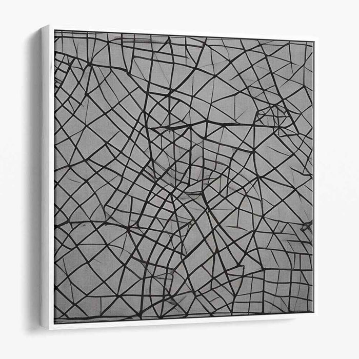 Infinite Angles: Abstract Geometric Canvas Art