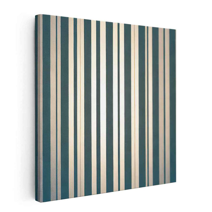 Radiant Stripes: Minimalist Geometric Canvas Art Print