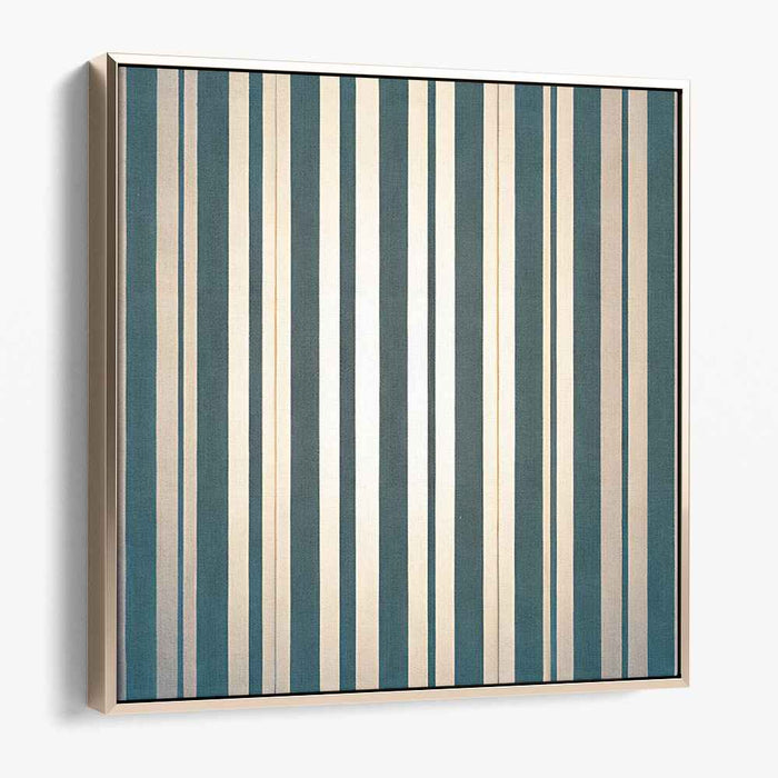 Radiant Stripes: Minimalist Geometric Canvas Art Print