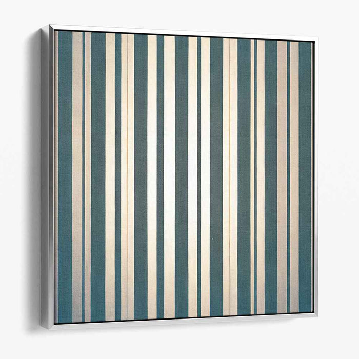 Radiant Stripes: Minimalist Geometric Canvas Art Print