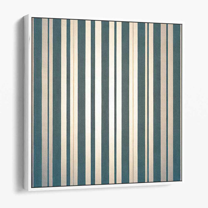 Radiant Stripes: Minimalist Geometric Canvas Art Print