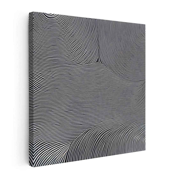 Illusionary Vortex: Hypnotic Optical Illusion Canvas Art Print