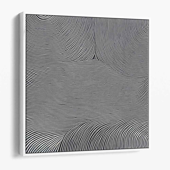 Illusionary Vortex: Hypnotic Optical Illusion Canvas Art Print