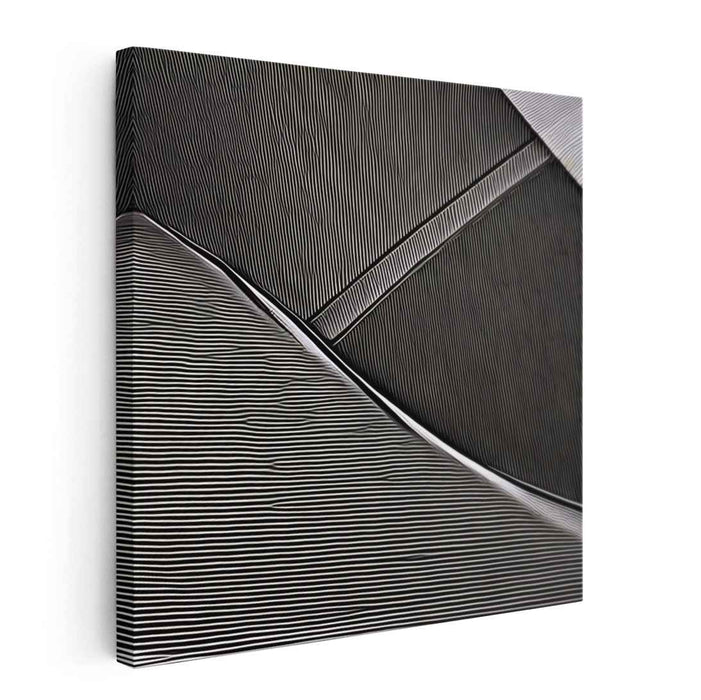 Obsidian Swells: Textural Waves in Black