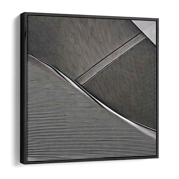 Obsidian Swells: Textural Waves in Black