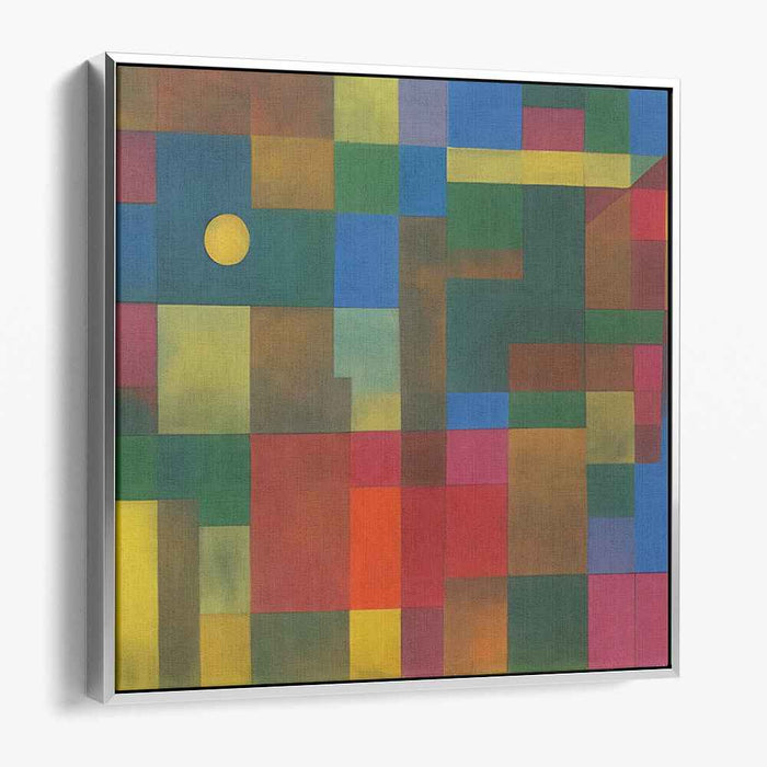 Diversionary Spectrum: Modernist Abstract Color Block Canvas Art Print